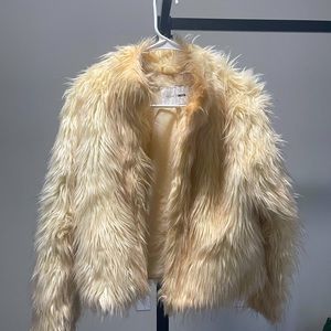 Faux fur jacket